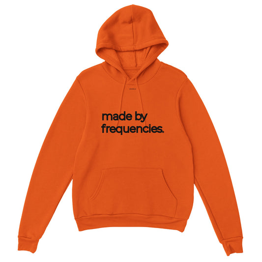 "Made by Frequencies" Classic Hoodie Unisex Orange