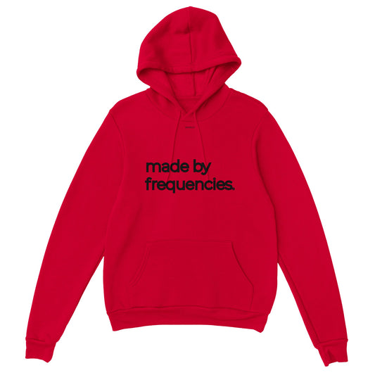 "Made by Frequencies" Classic Hoodie Unisex Red